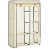 KLEIDERSCHRANK, Stoffschrank, Creme - Creme, Metall (43/162.5/103cm) - HOMCOM