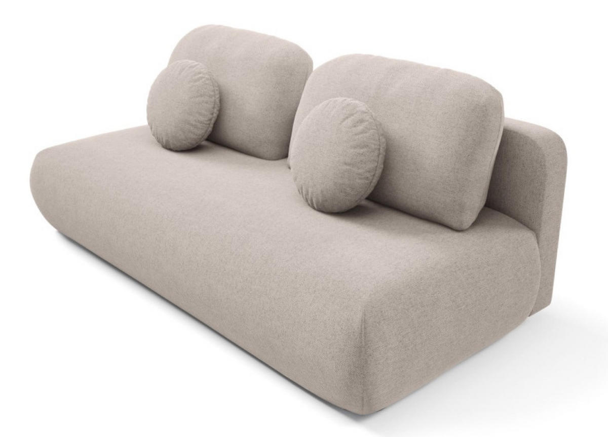 SOFA Beige OTO Mit Bonnellfederkern - Beige, Textil (206/90/92cm) - Sepro Meble