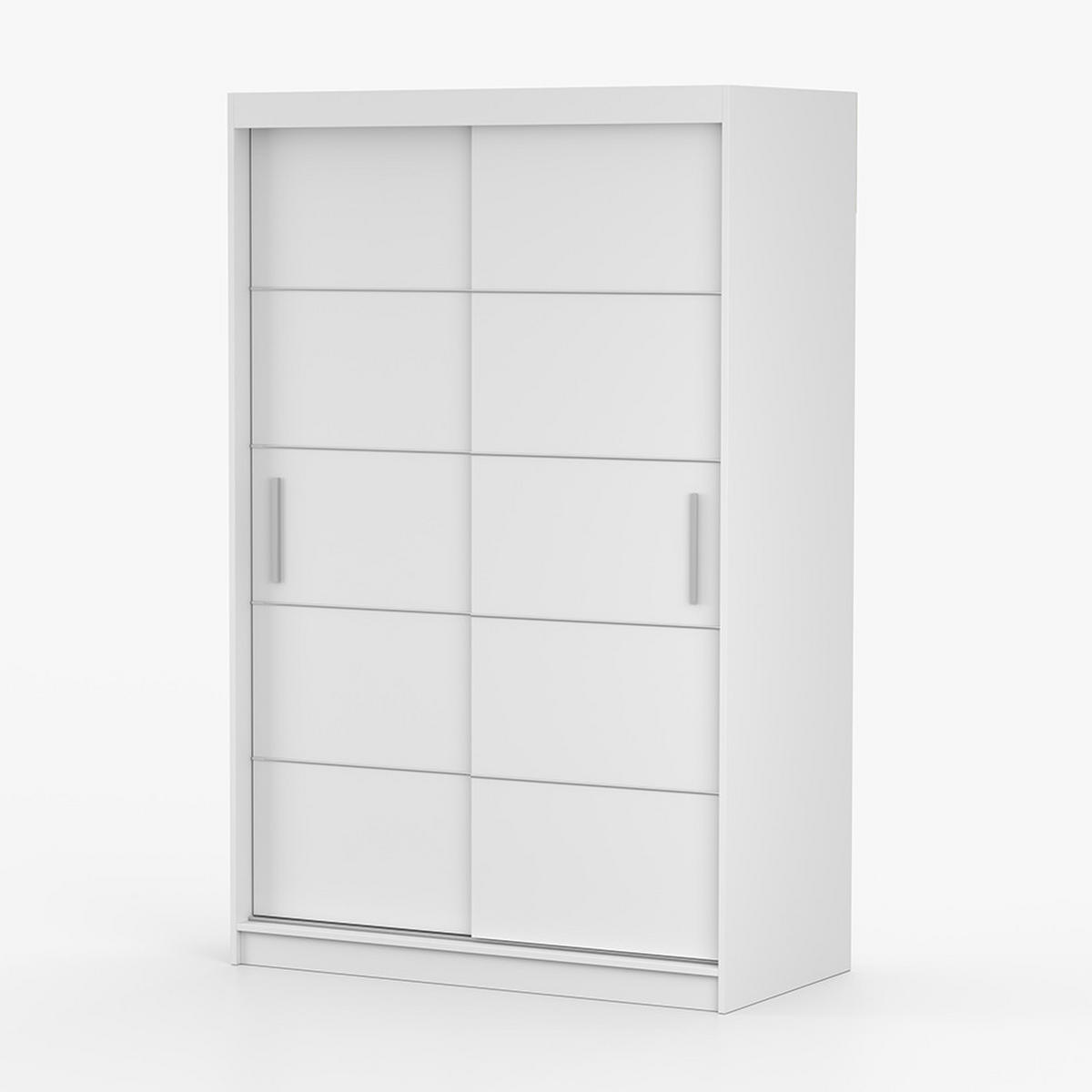 SKŘÍŇ s otočnými dveřmi Neomi 06 120 cm 120/200/61 cm, 2dveřová, bílý - bílá, dřevo (120/200/61cm) - imoebel24