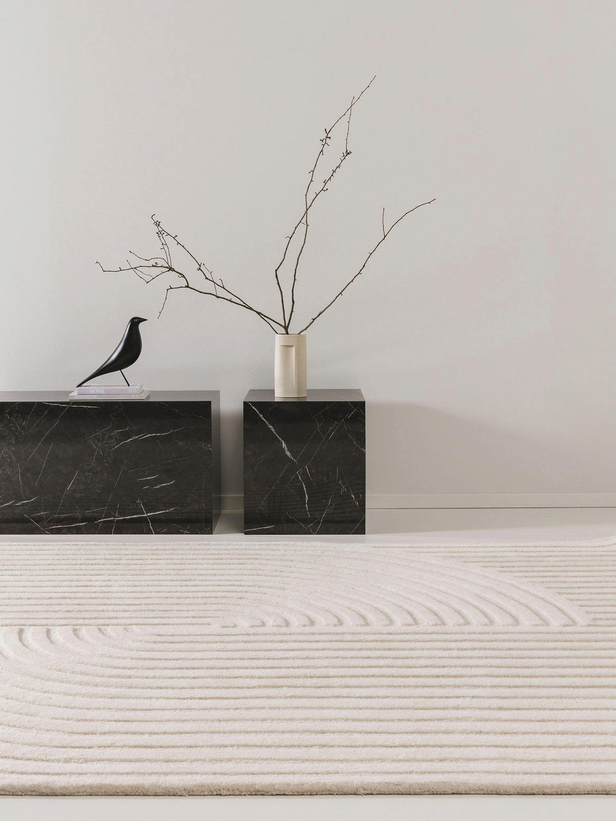 WOLLTEPPICH Yanis Ivory 120x170 cm - Creme, Textil (120/170cm) - benuta Pure