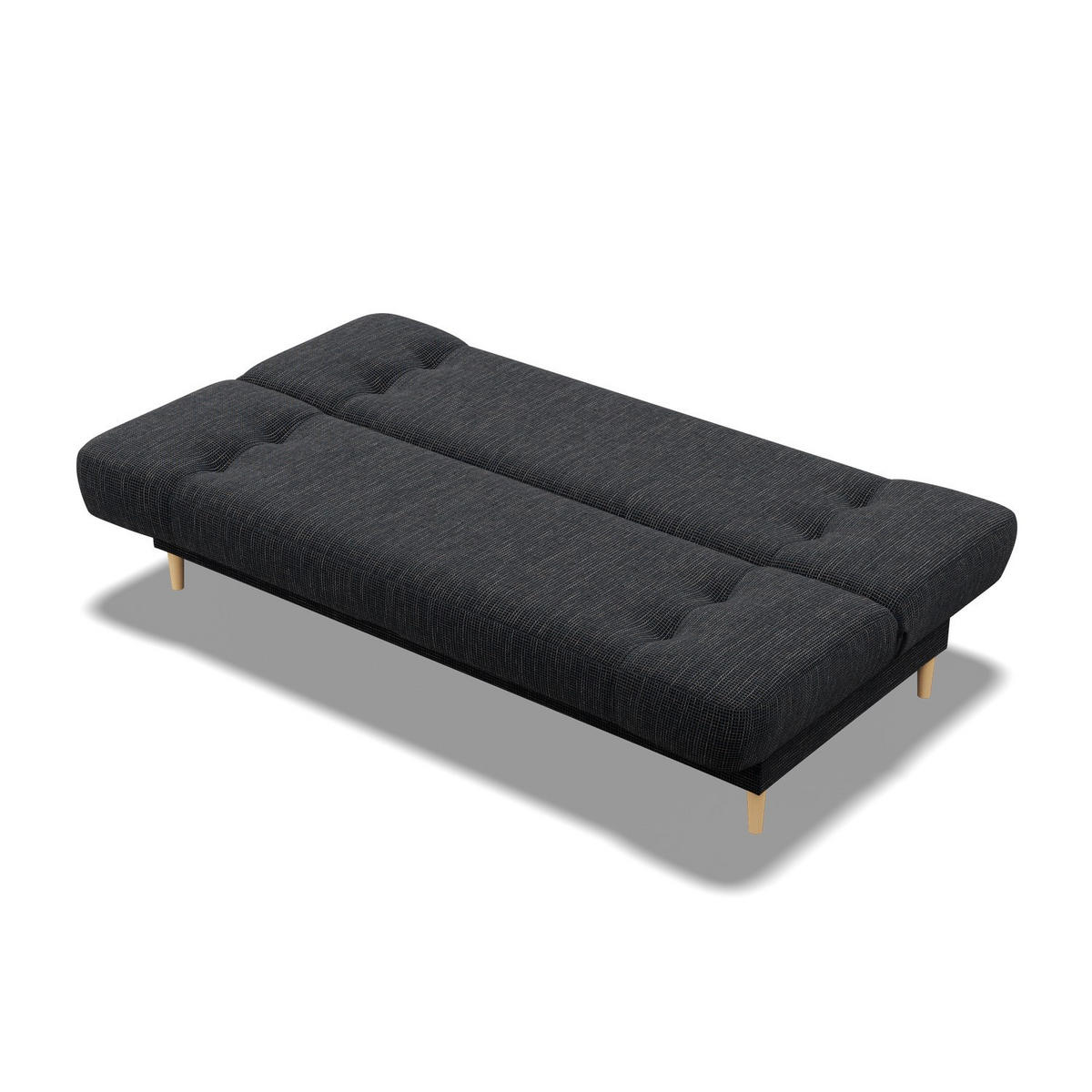 SOFA 3-SITZER MIT SCHLAFFUNKTION SAVANA Dunkelblau - Dunkelblau, Textil (93/96/200cm) - Mebligo