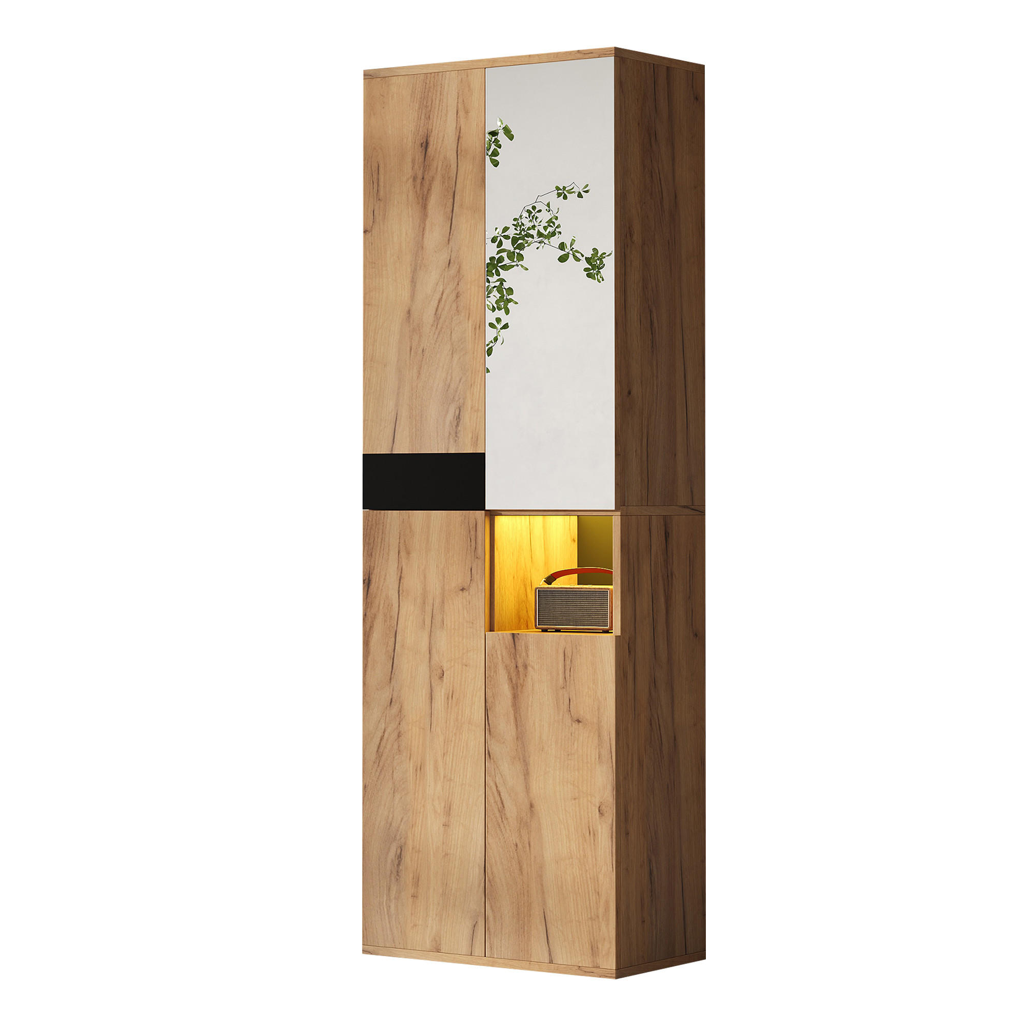 Flieks Schrank Mehrfarbig 35x190x65 cm