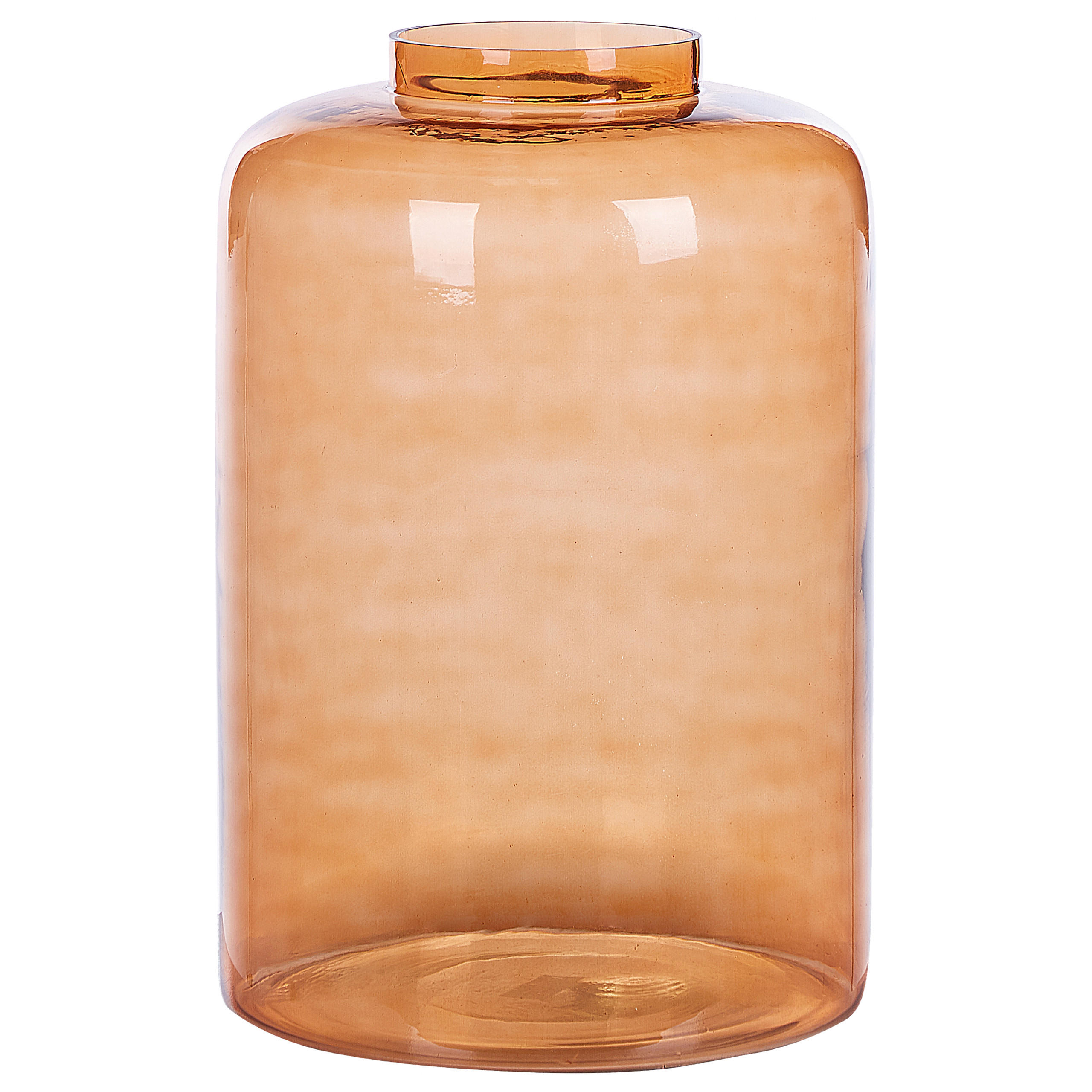 DEKOVASE Glas orange Mirchi - Orange, Glas (41cm) - Beliani