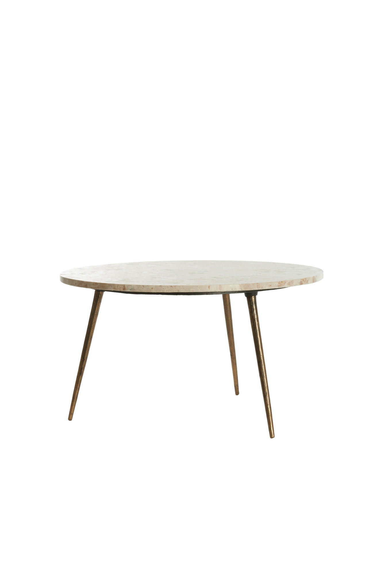 BEISTELLTISCH Zeca Grau Ø67/37 cm - Grau, Metall (67/67/37cm) - Light & Living