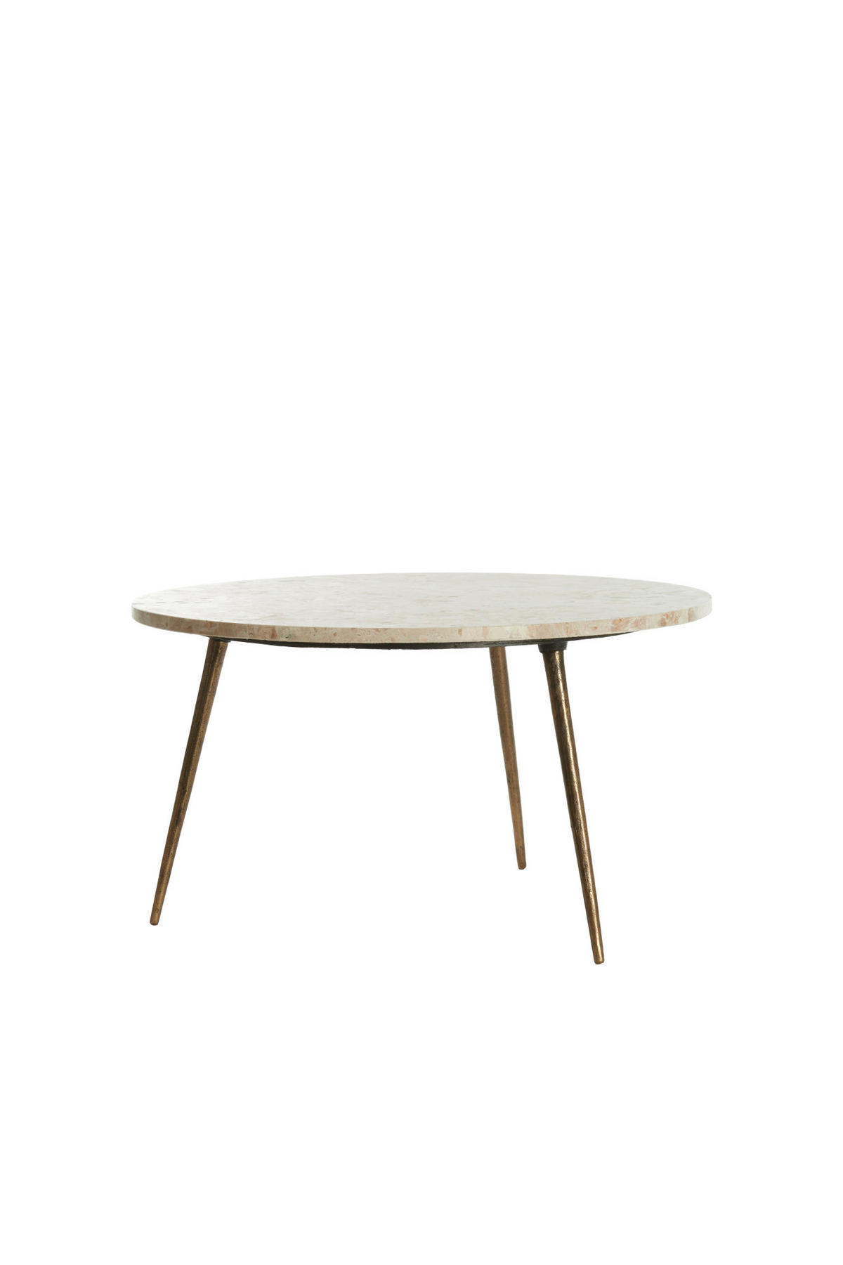 BEISTELLTISCH Zeca Grau Ø67/37 cm - Grau, Metall (67/67/37cm) - Light & Living