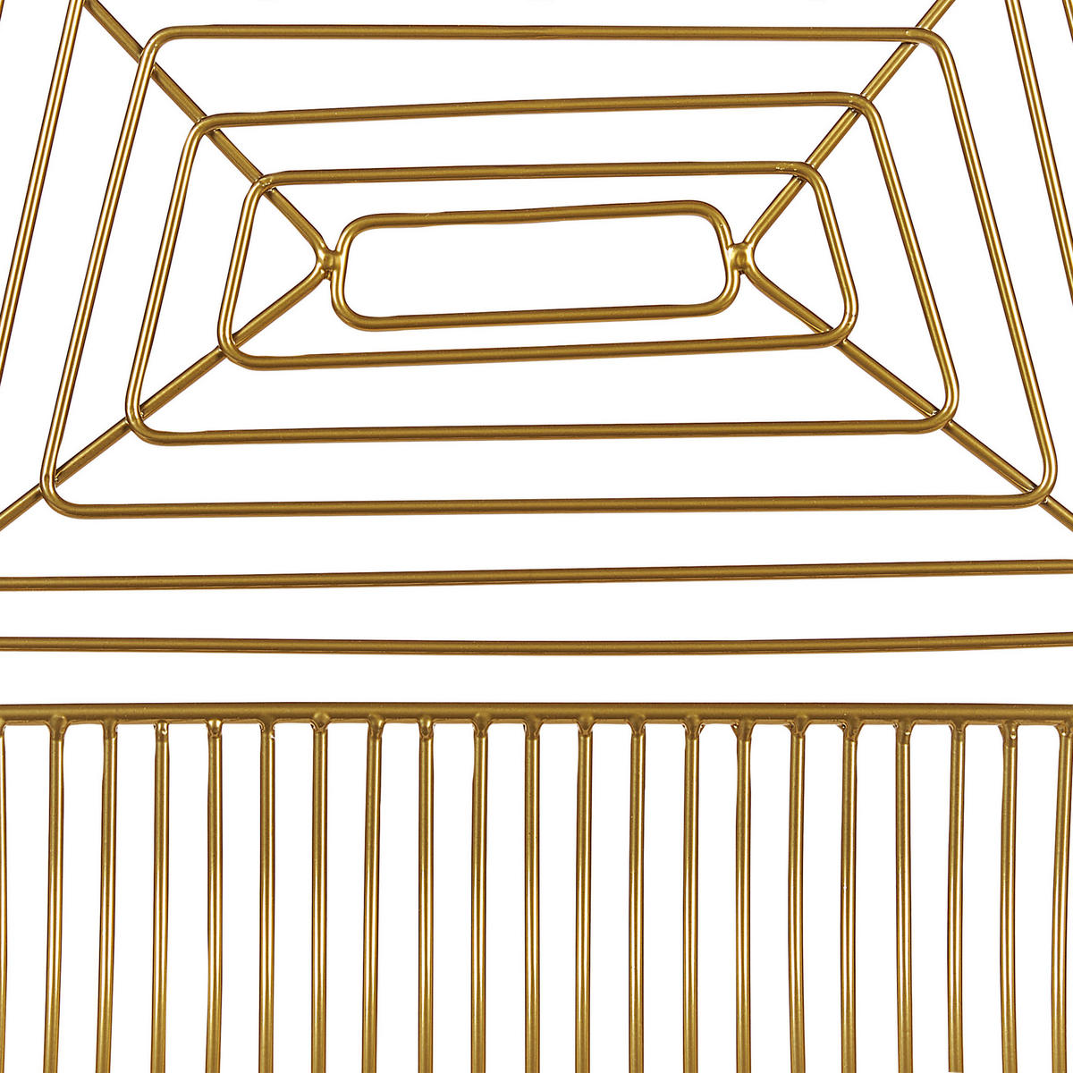 BARSTUHL 2er-Set Metall Gold Bisbee - Goldfarben, Textil/Metall (50/110/49cm) - Beliani