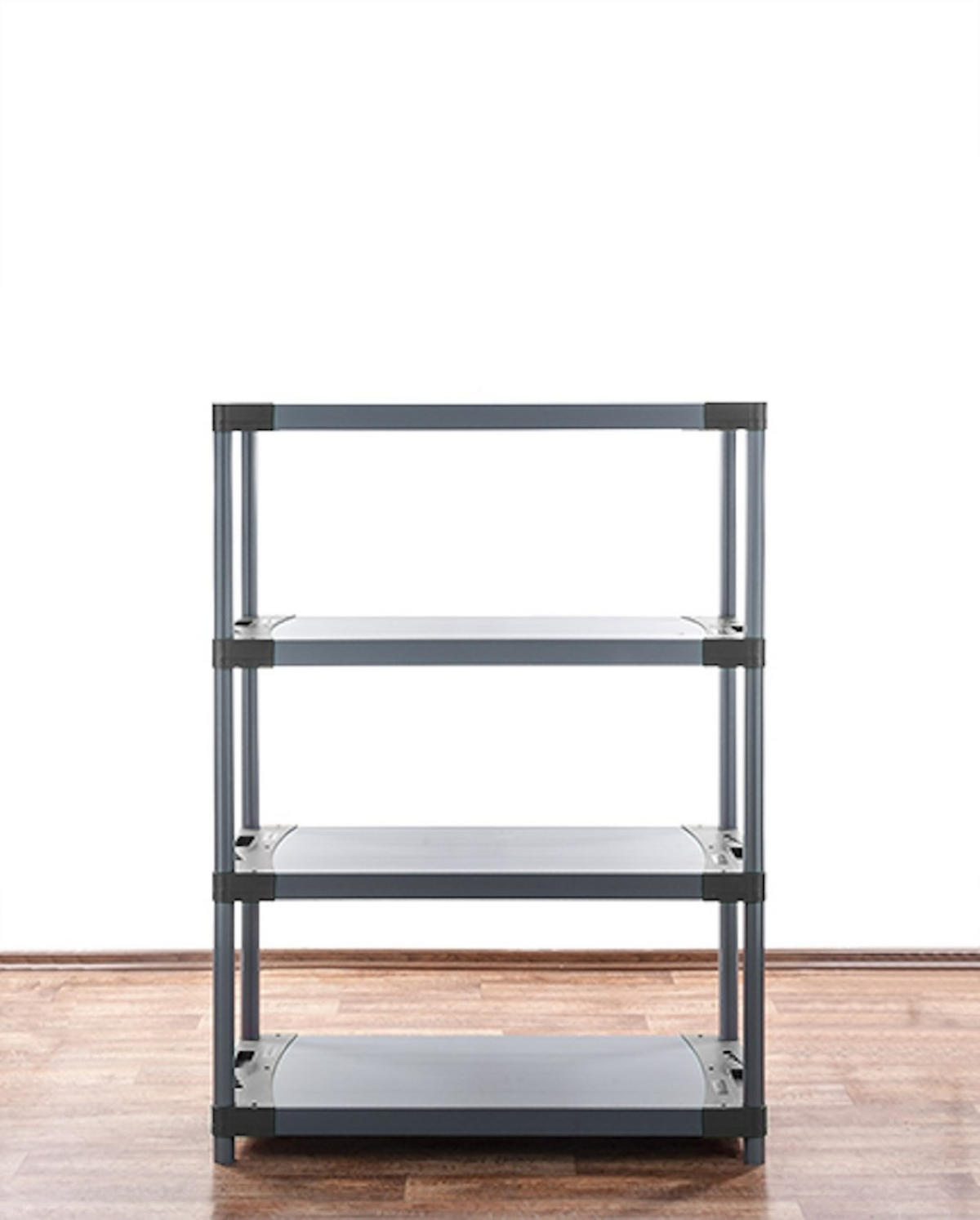 KUNSTSTOFFREGAL BIG GREY BEAR Low 138x80x46cm Fachlast 160kg Grau - Grau, Kunststoff (80/138/46cm) - PROREGAL