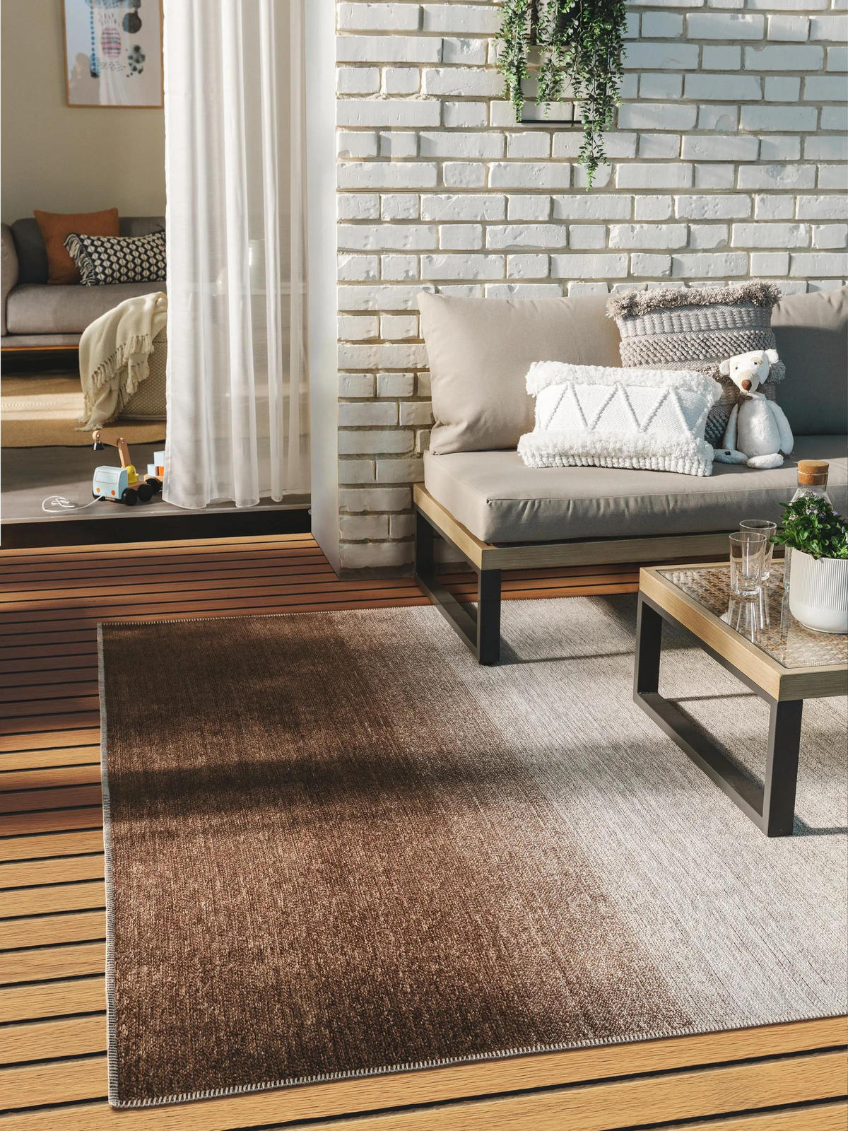 VNITŘNÍ a venkovní koberec Kiano Vícebarevné 160x230 cm - různobarevná, textil/umělá hmota (160/230cm) - benuta Nest