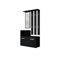 GARDEROBE Kolom - Schwarz, Holzwerkstoff (85/180/24cm) - MIRJAN24