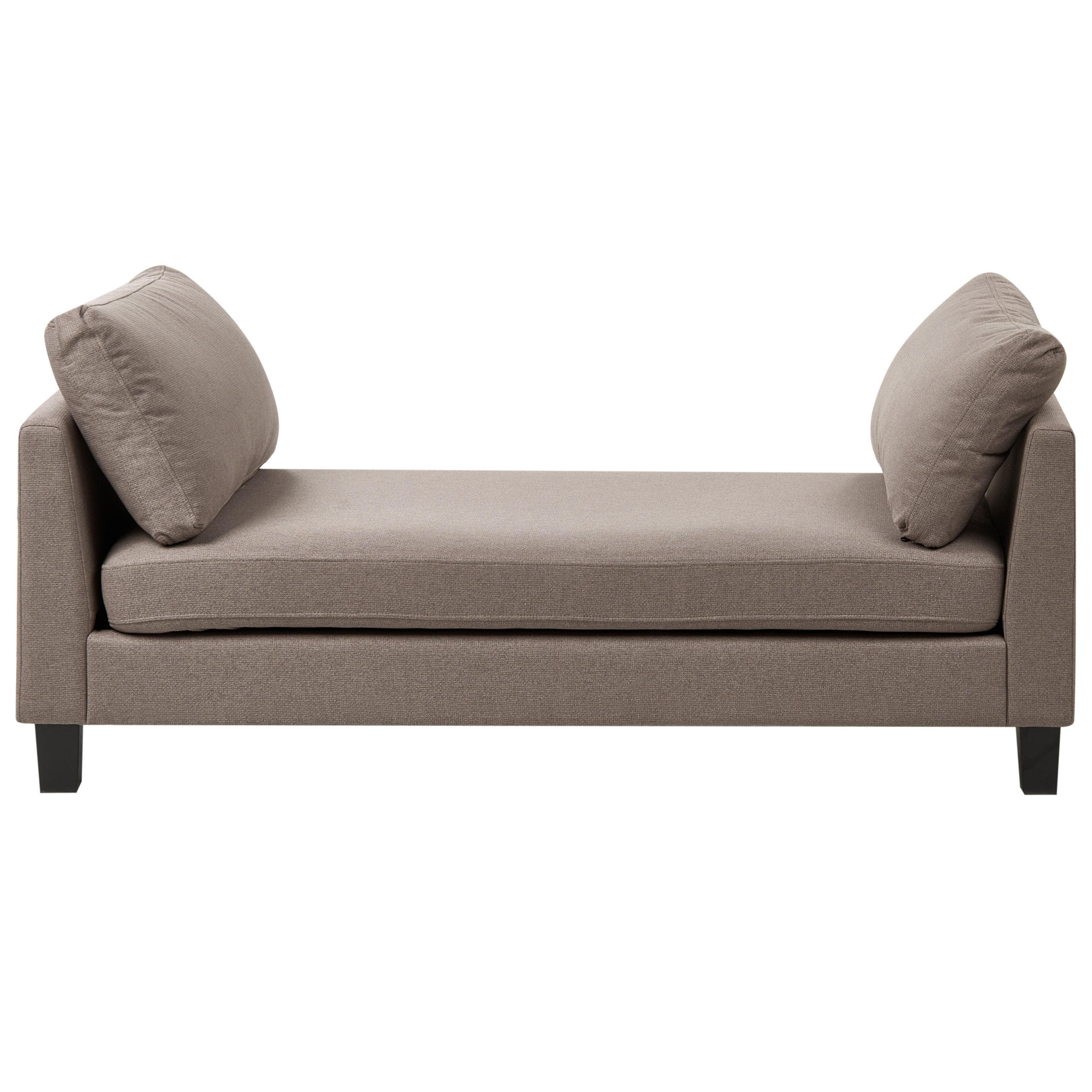 CHAISELONGUE Stoff Taupe Archiane - Taupe/Beige, Textil (170/60/85cm) - Beliani