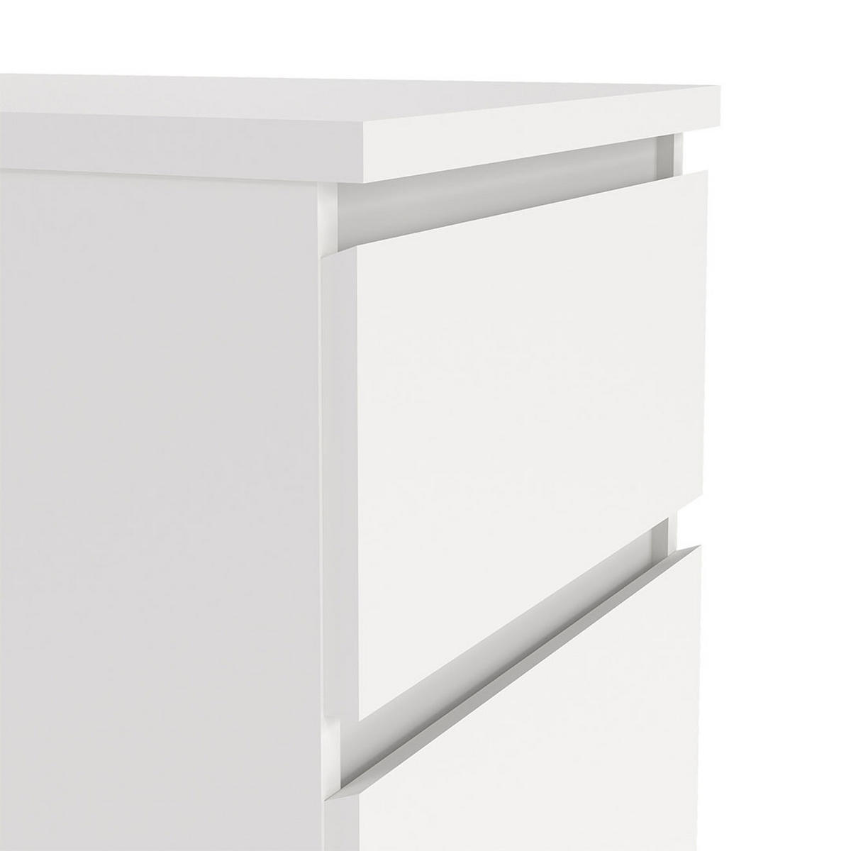 KOMMODE, Naia, Weiß, Holzwerkstoff, 41 x 50 x 112 cm - Weiß, Holzwerkstoff (41/112/50cm) - ebuy24