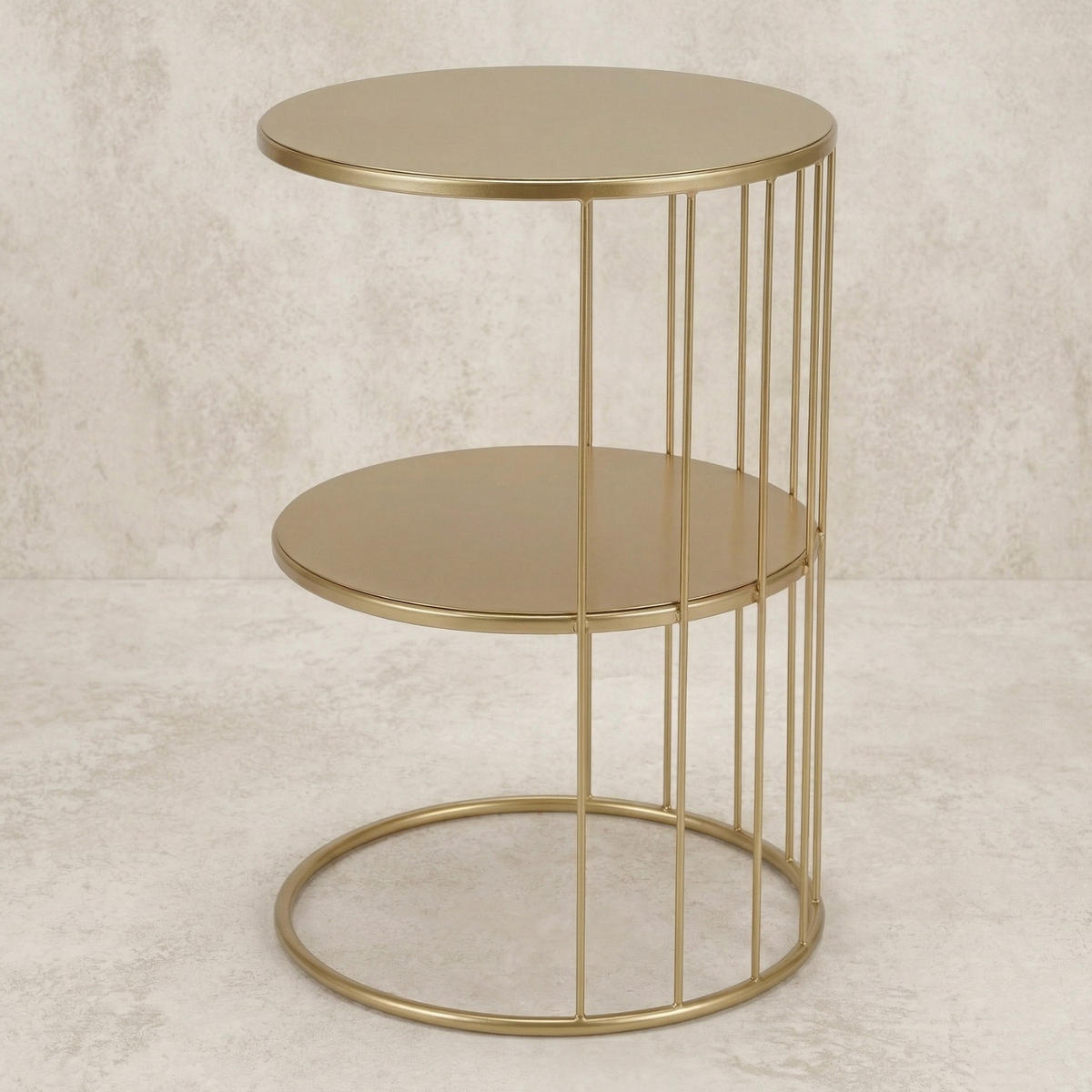 COUCHTISCH Roda Metall 52 cm - Goldfarben, Metall (36/36/52cm) - EDAXO