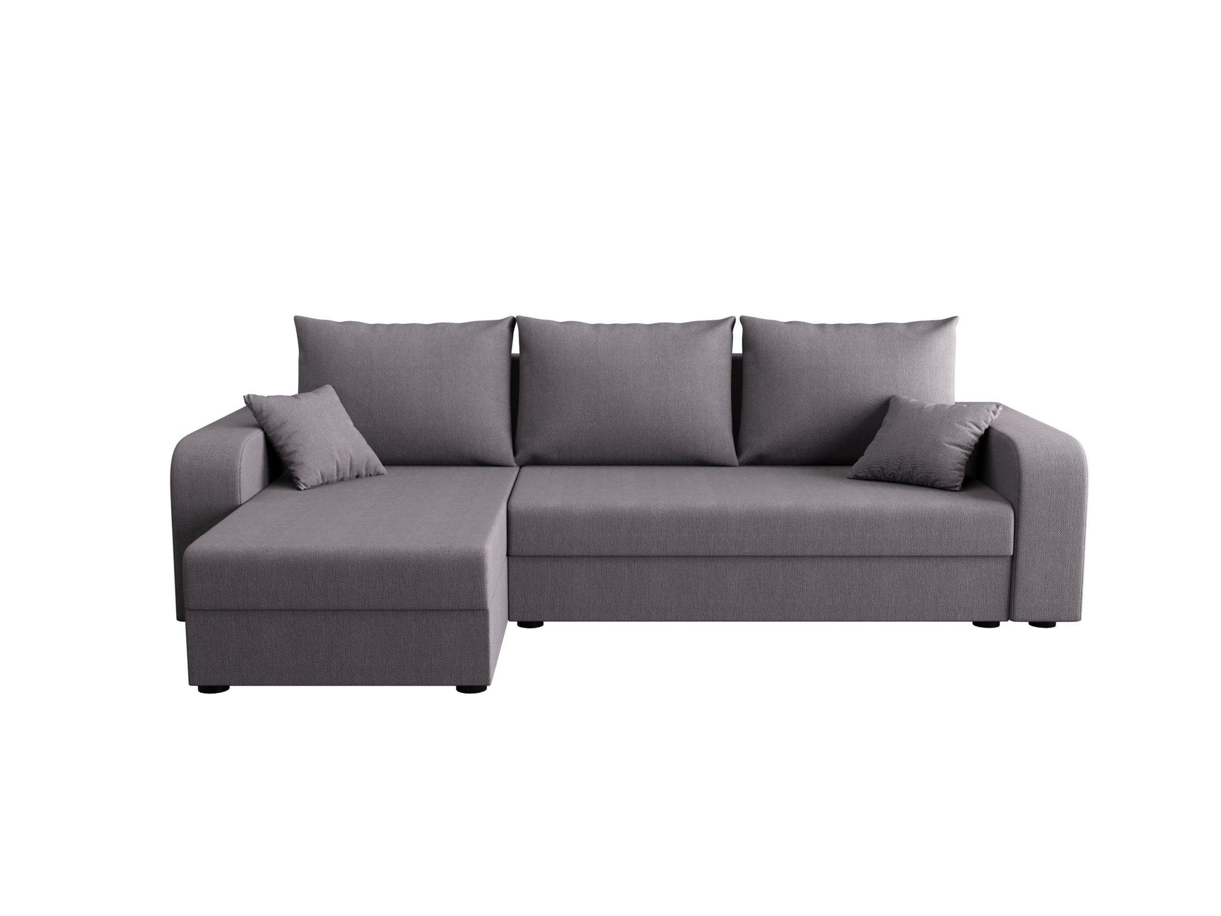 ECKSOFA HEWLET L BIS Cosmic 160 Links mit Schlaffunktion - Grau, Textil (240/140cm) - Bedante