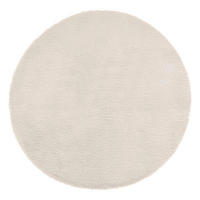 KUNSTFELLTEPPICH Ø 80 cm - Ecru, Textil (80/80cm) - Atmosphera Createur d´interieur