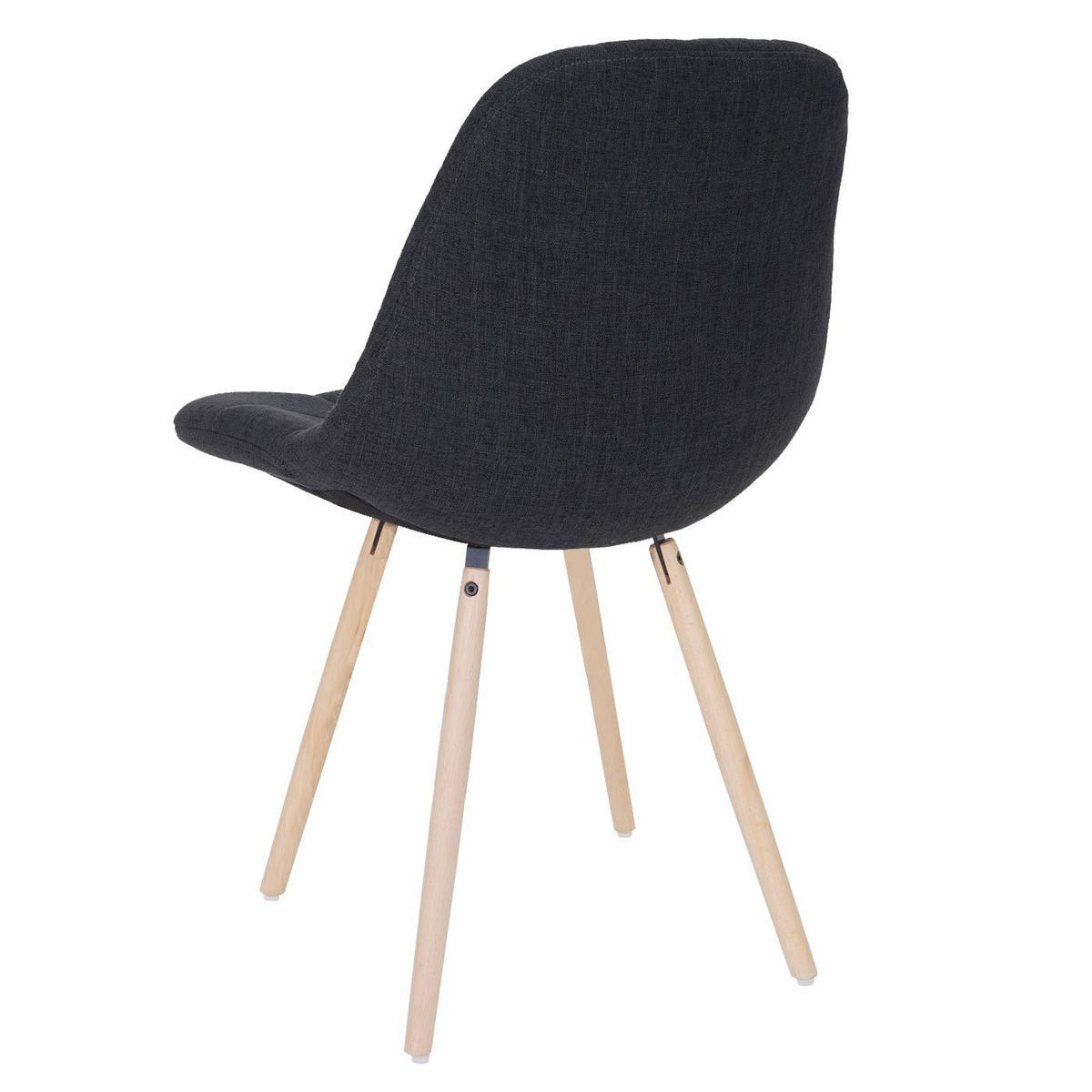 ESSZIMMERSTUHL I Anthrazit 6er-Set - Dunkelgrau/Anthrazit, Textil (47/82/53cm) - MCW