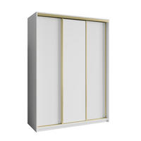 SCHWEBETÜRENSCHRANK NISSE 150/205/60 cm 3-türig Weiß - Weiß, Holzwerkstoff (150/205/60cm) - MASSENO