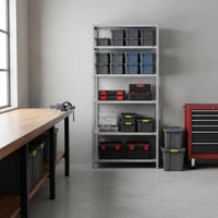 SCHRAUBREGAL PANDA TALL | HxBxT 200x110x50cm | 6 Fachböden | Fachlast 90kg | Weiß - Weiß, Metall (110/200/50cm) - PROREGAL