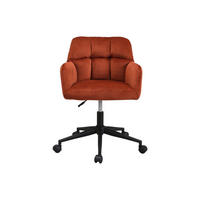 BÜROSTUHL ohne Armlehnen - 59 cm x 60 cm - samt - terracotta Pega - Terracotta, Textil (59/86/60cm) - Vente-Unique