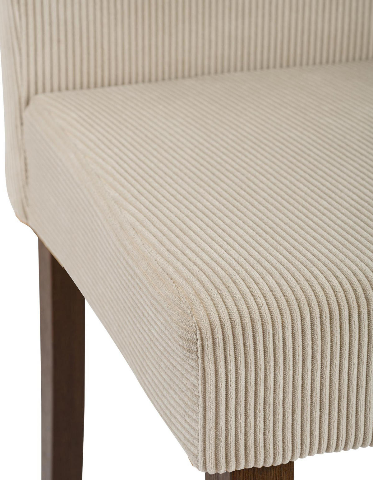 ESSZIMMERSTUHL Cord Hellbraun - Hellbraun, Holz/Textil (41/91/47cm) - CLP