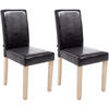 ESSZIMMERSTUHL Ines, 2er Set Kunstleder, Gestell Holz Natura Braun - Braun/Naturfarben, Holz/Textil (41/91/47cm) - TPFLiving