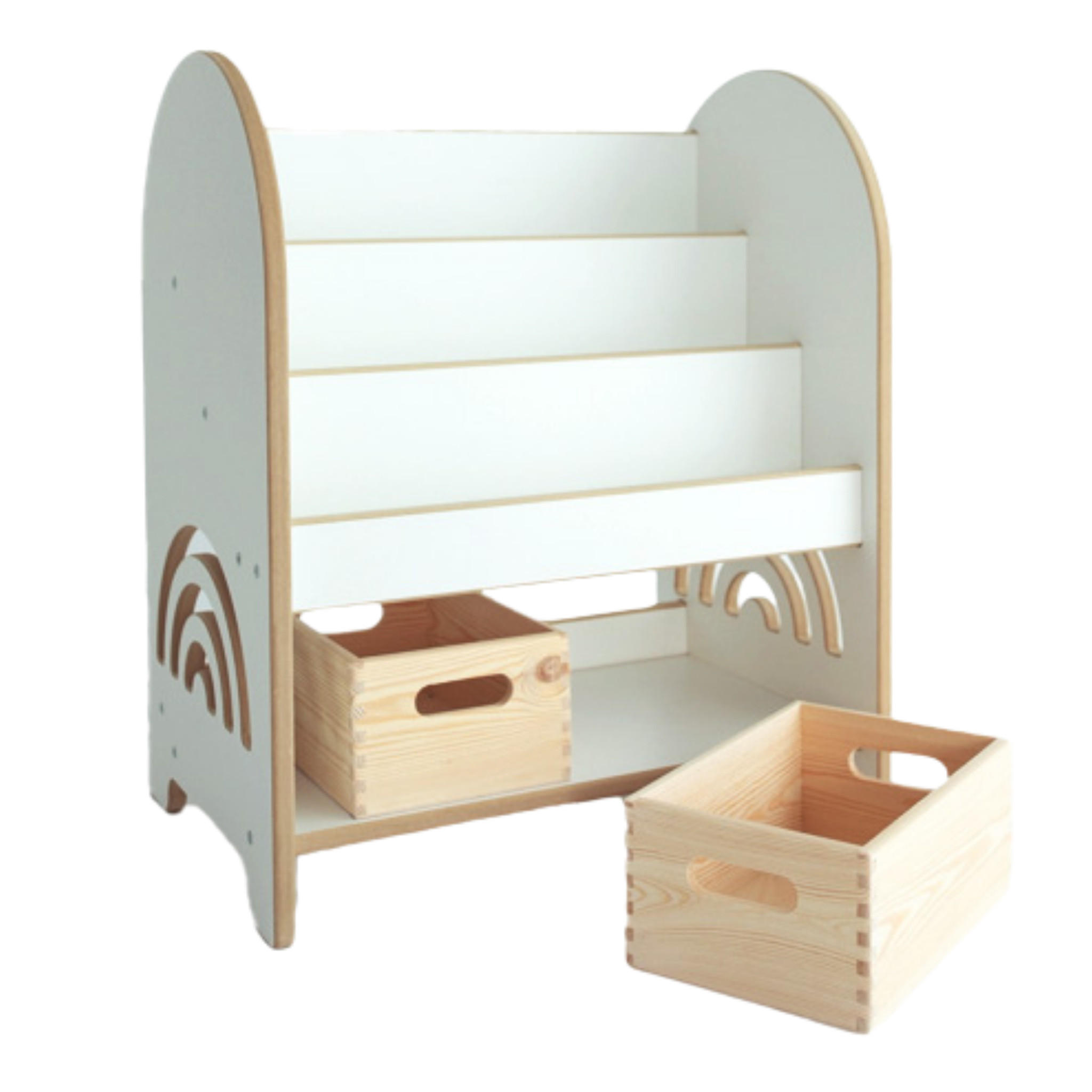 BÜCHERREGAL Montessori 40/70/60 - Weiß, Holzwerkstoff (40/70/60cm) - RAUMHIRSCH FURNITURE