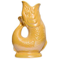 KARAFFE mit „Gluck-Gluck“-Geräusch 27,5/17/9,5 cm - Gelb, Keramik (1.2L) - Gluckigluck