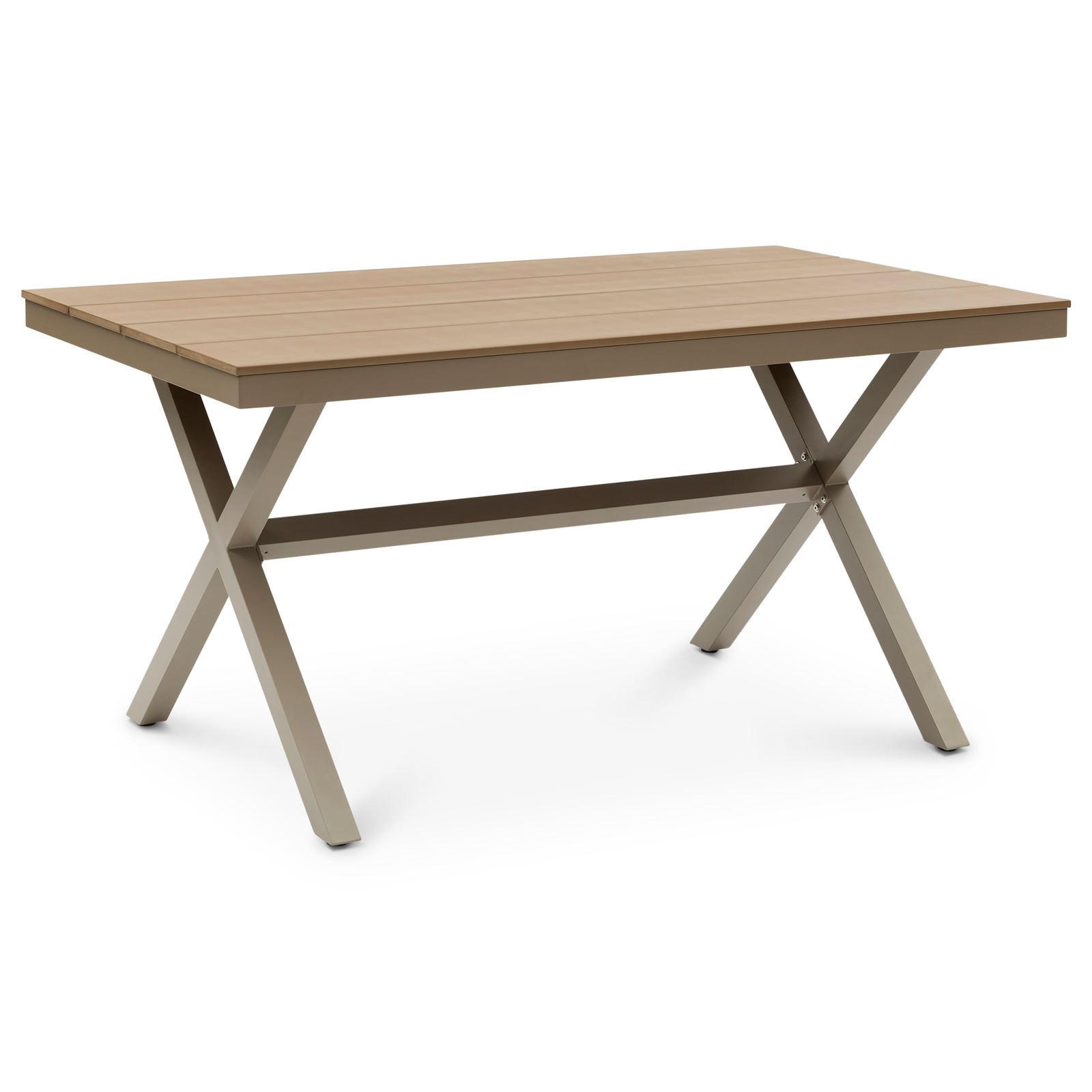 Idimex Gartentisch Hellbraun 150x76x89 cm