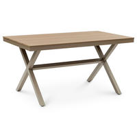 GARTENTISCH ISOLA - Hellbraun, Metall (89/150/76cm) - IDIMEX