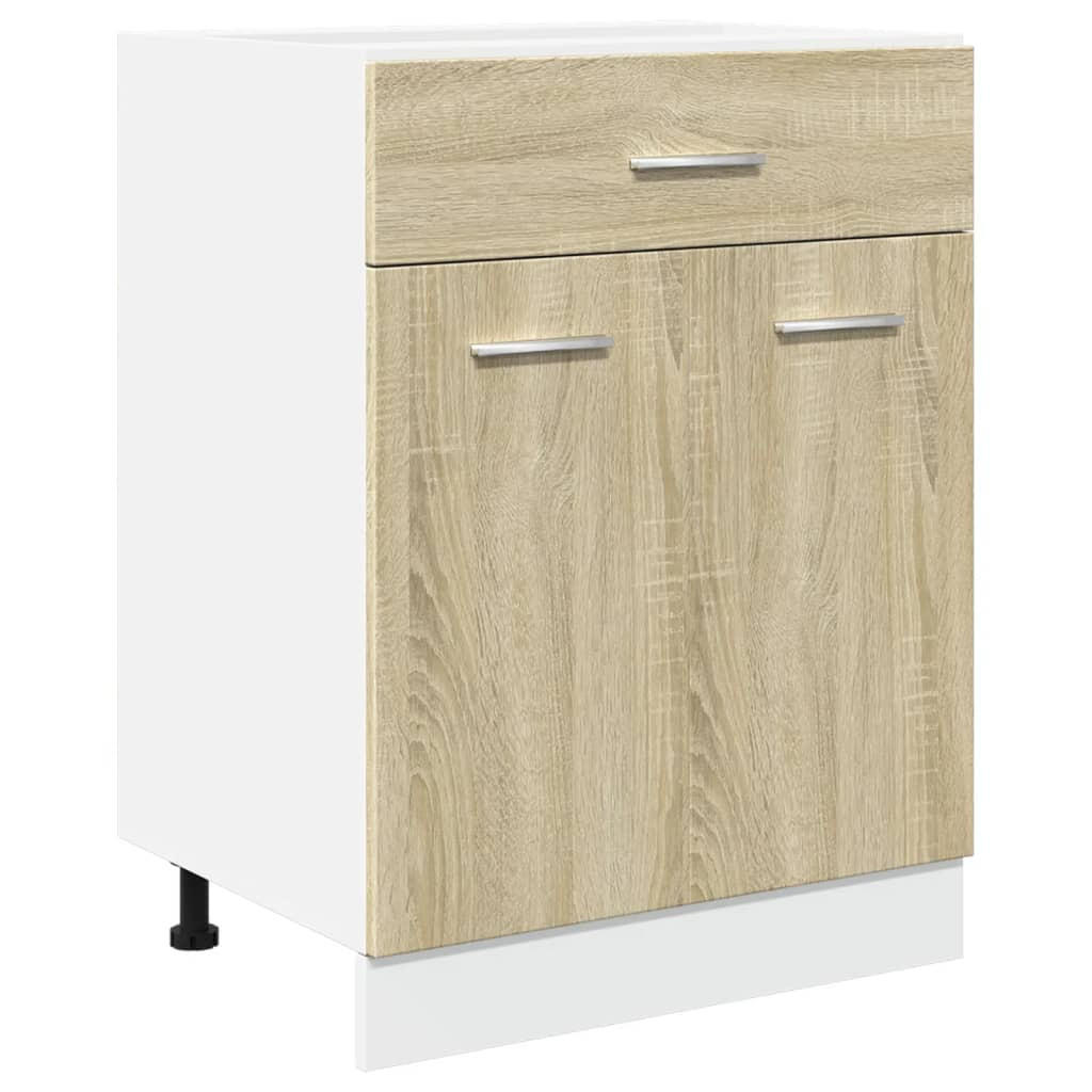 vidaXL Küchenunterschrank Sonoma Eiche 60x81.5x46 cm