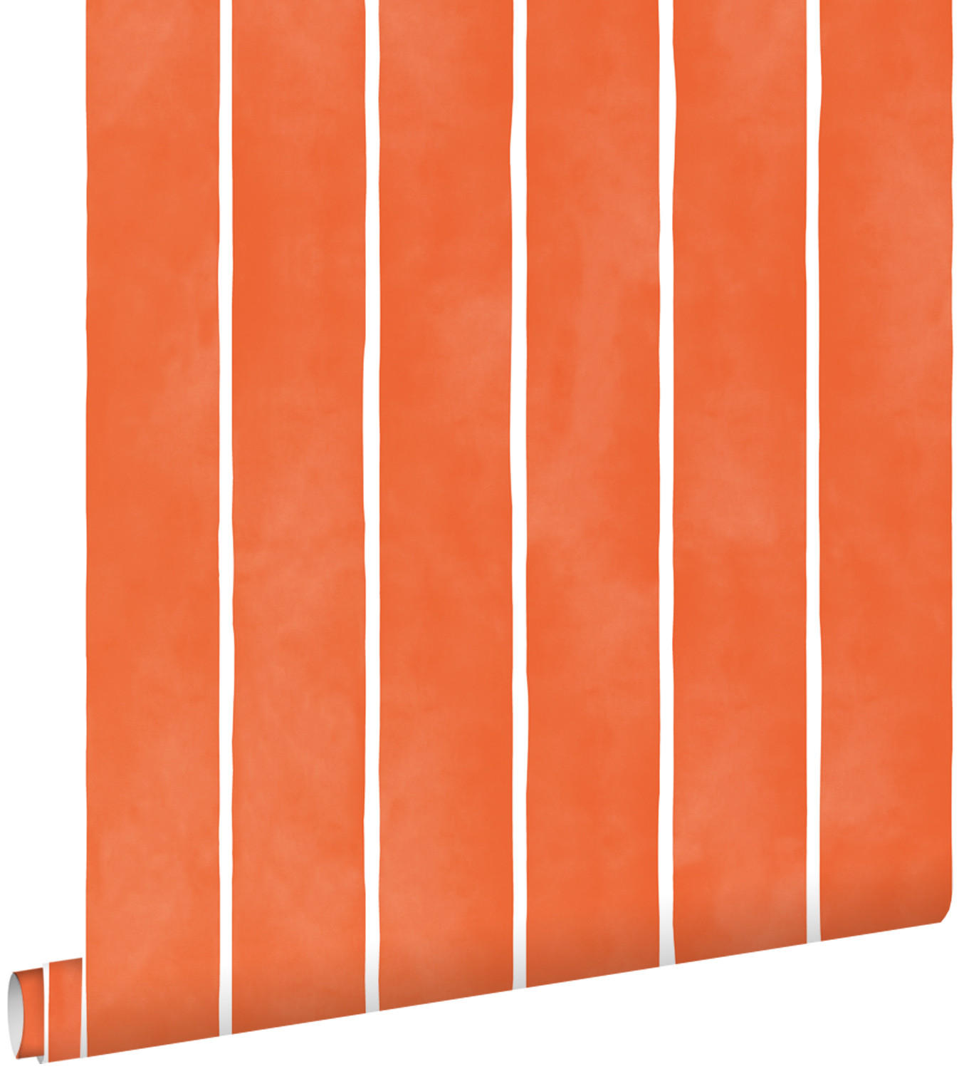 TAPETE Streifenmuster 50 x 900 cm - Orange, Papier (50/900cm) - ESTAhome
