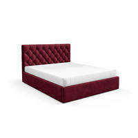 POLSTERBETT BEZA IV - Weinrot - Weinrot, Holz/Textil (160/200cm) - AN-Moebel 4u