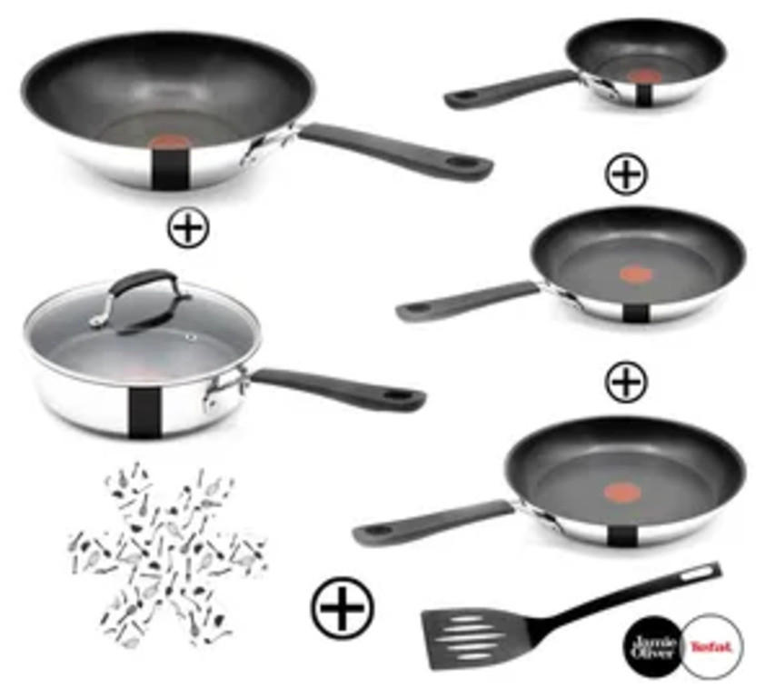 Tefal Pfannenset Silber