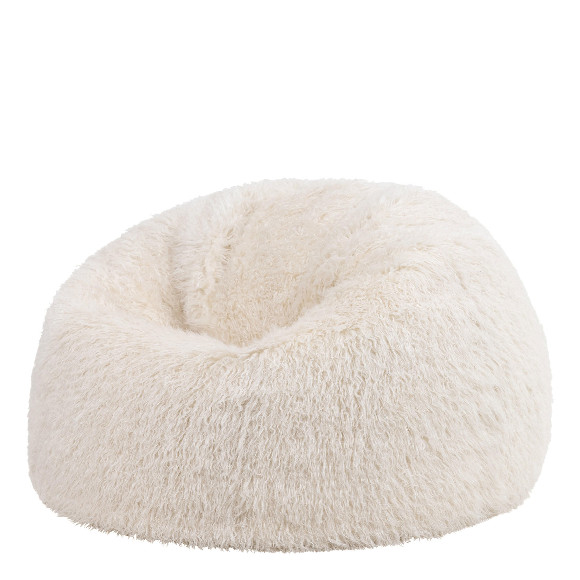 SITZSACK Mongolisch aus Kunstfell - Weiß, Kunststoff (85/50/85cm) - icon