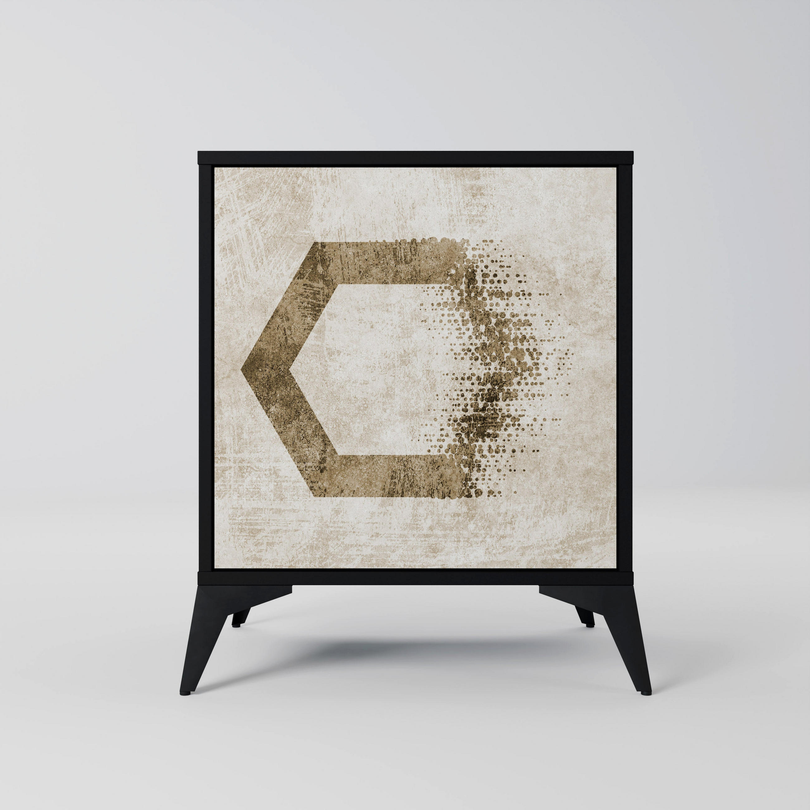 SpaceRebels Sideboard Schwarz 57.5x70.5x42 cm