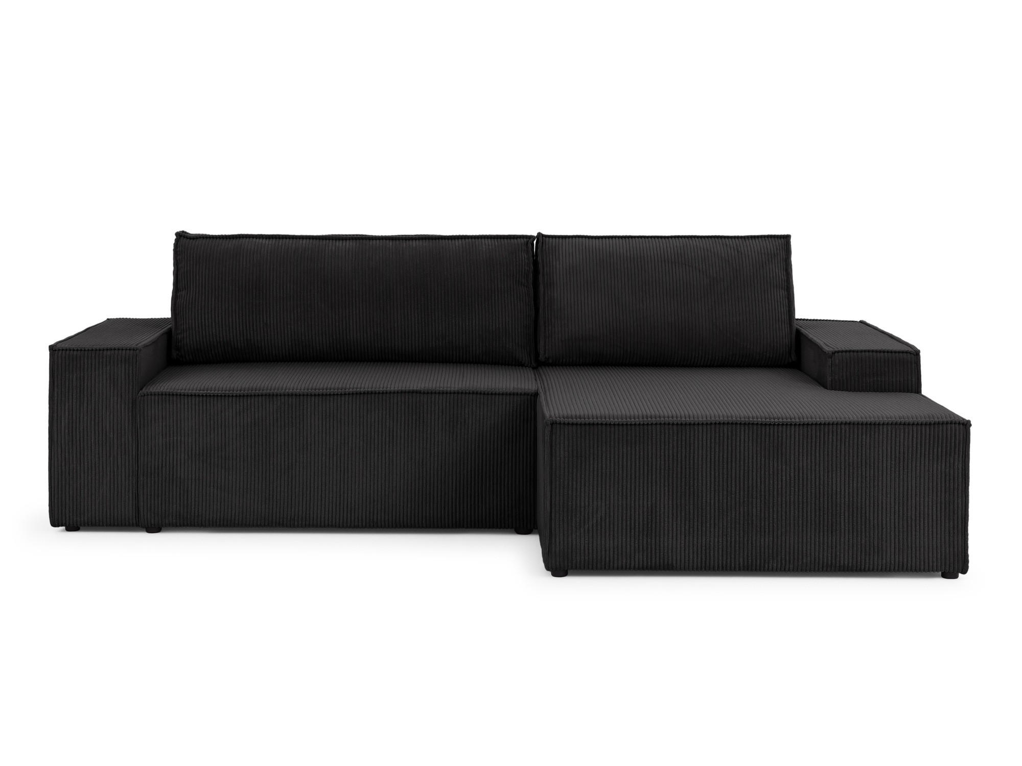 S-Style Ecksofa Schwarz 262x149 cm