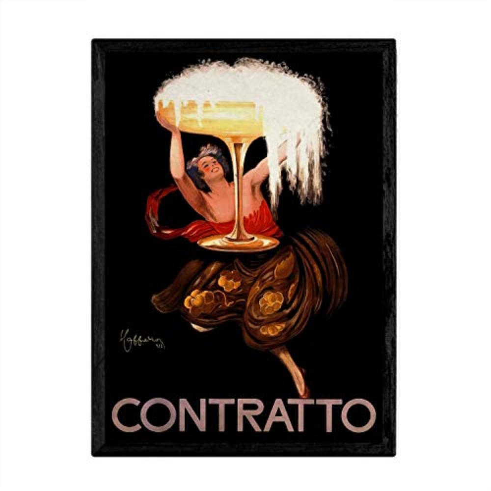 POSTER Contratto Vintage A4 Rahmenlos - Klar, Papier (29.7/5/21cm) - Nacnic
