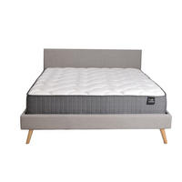 BETT FJORD MIT MATRATZE/ BETT 140X190 - HELLGRAU - Hellgrau, Holzwerkstoff (140/190cm) - Weber Industries