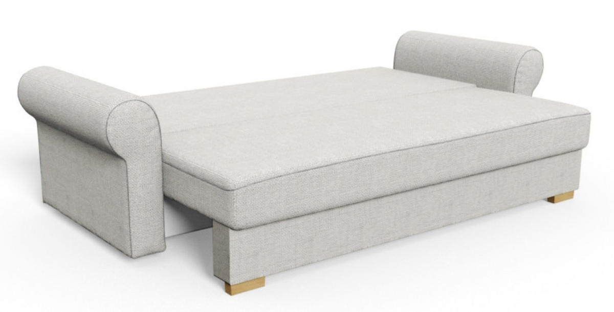 SOFA Grün VIVIA Ausziehbar Drei Personen - Grün, Textil (237/100/85cm) - Sepro Meble