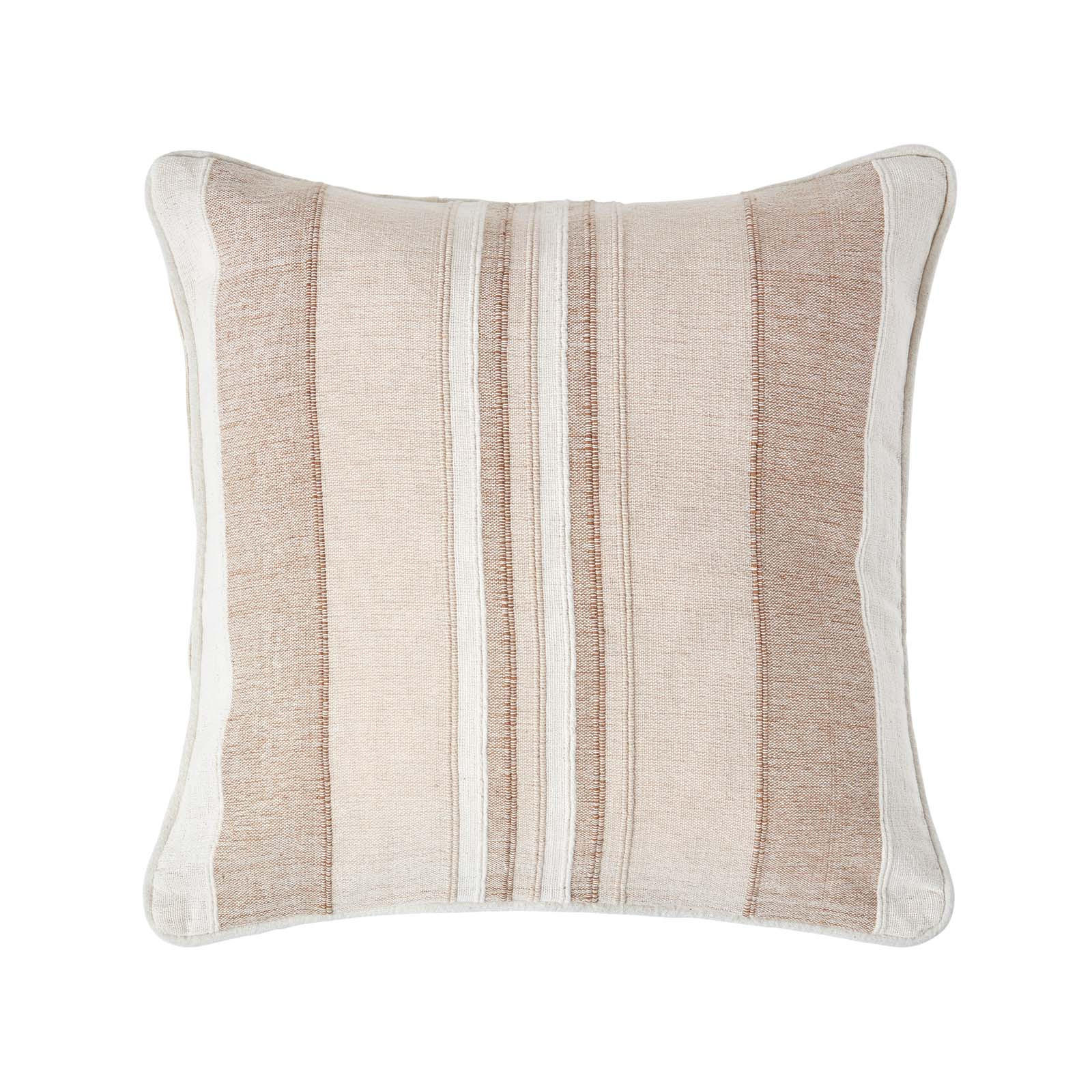 KISSENHÜLLE Morocco Stripe 45/45 cm, 100% Baumwolle - Beige, Textil (45/45cm) - Homescapes