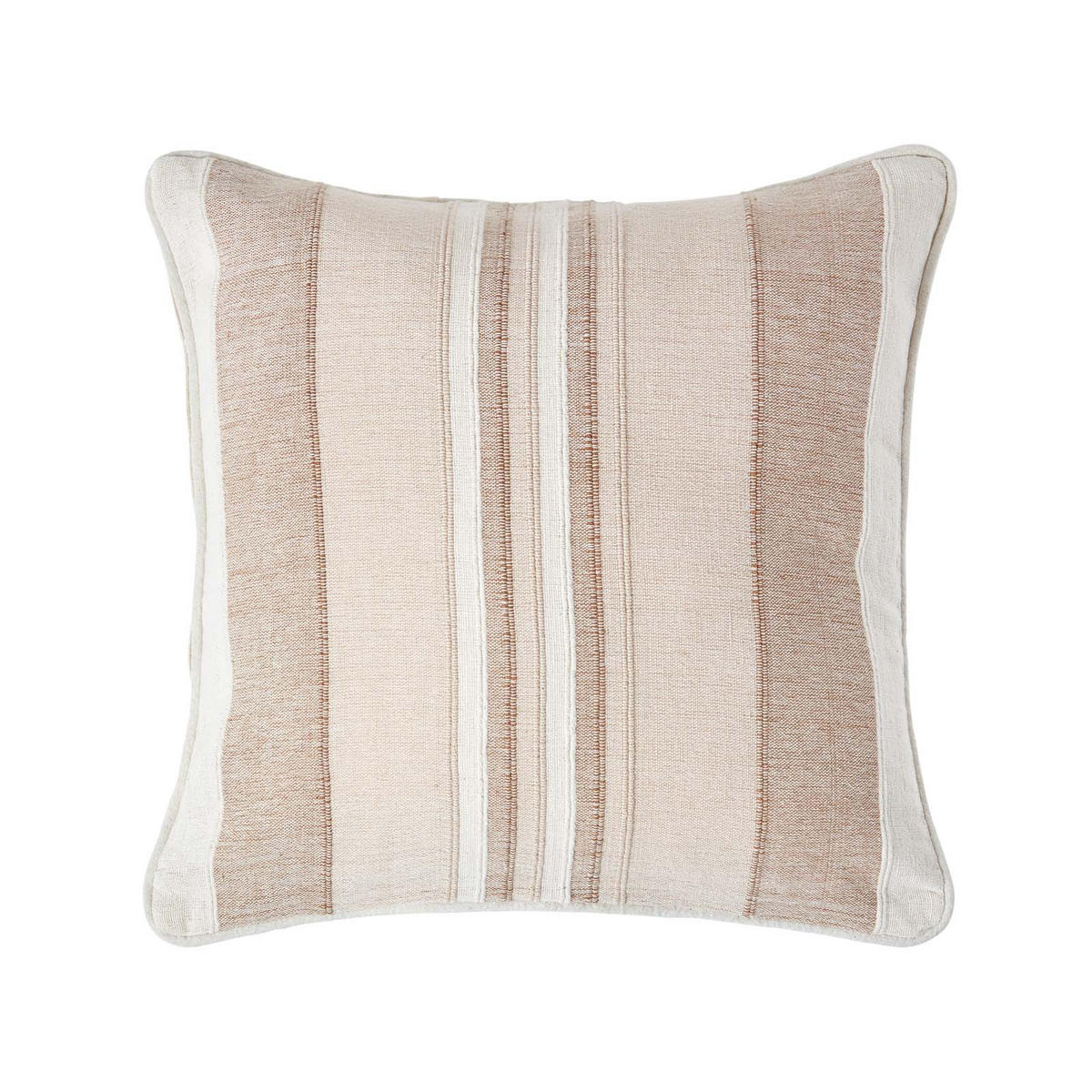 KISSENHÜLLE Morocco Stripe 45/45 cm, 100% Baumwolle - Beige, Textil (45/45cm) - Homescapes