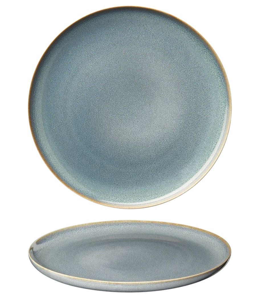 ASA Selection Frühstücksteller / Dessertteller Saisons Denim ø 21 cm - 4 Stück - Blau, Keramik (1/2/1cm)