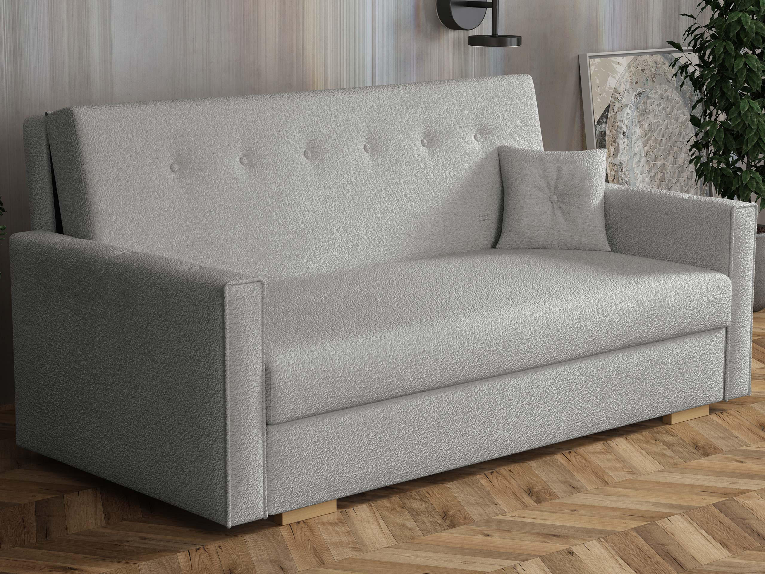SCHLAFSOFA Viva Sonic IV - Schwarz/Grau, Holz/Textil (173/85/100cm) - MIRJAN24