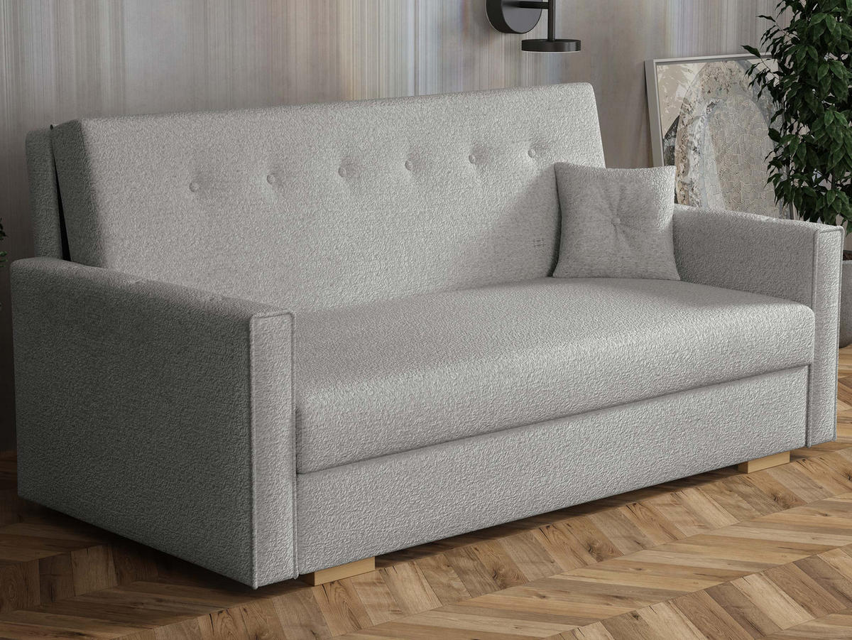 SCHLAFSOFA Viva Sonic IV - Schwarz/Grau, Holz/Textil (173/85/100cm) - MIRJAN24