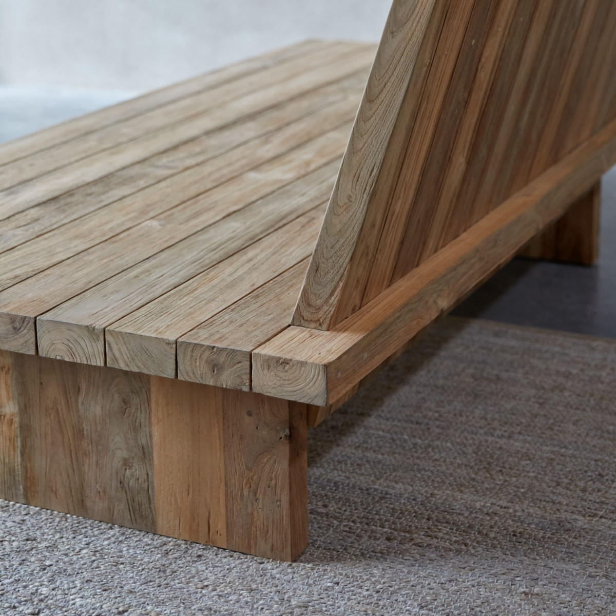 BANK Joaquin Natur aus Teak - Naturfarben, Holz (200/76/100cm) - Tikamoon