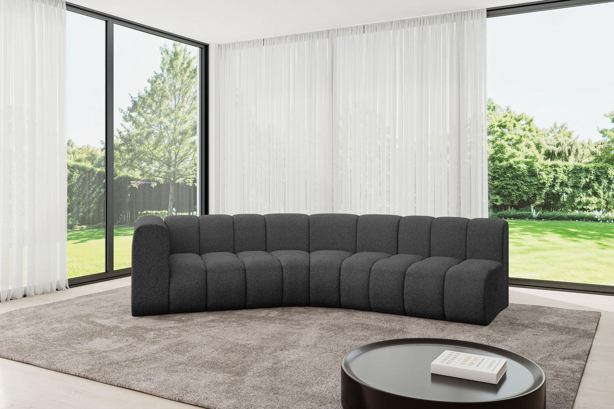 ECKSOFA modulares Sofa Karex-L1 - 308x194x70 cm Grau - Grau, Holzwerkstoff/Textil (308/194cm) - ALTDECOR
