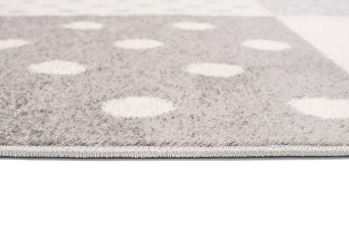 TEPPICH LAZUR Weiß 200/290 cm - Hellgrau/Hellblau, Kunststoff (200/290cm) - Tapiso