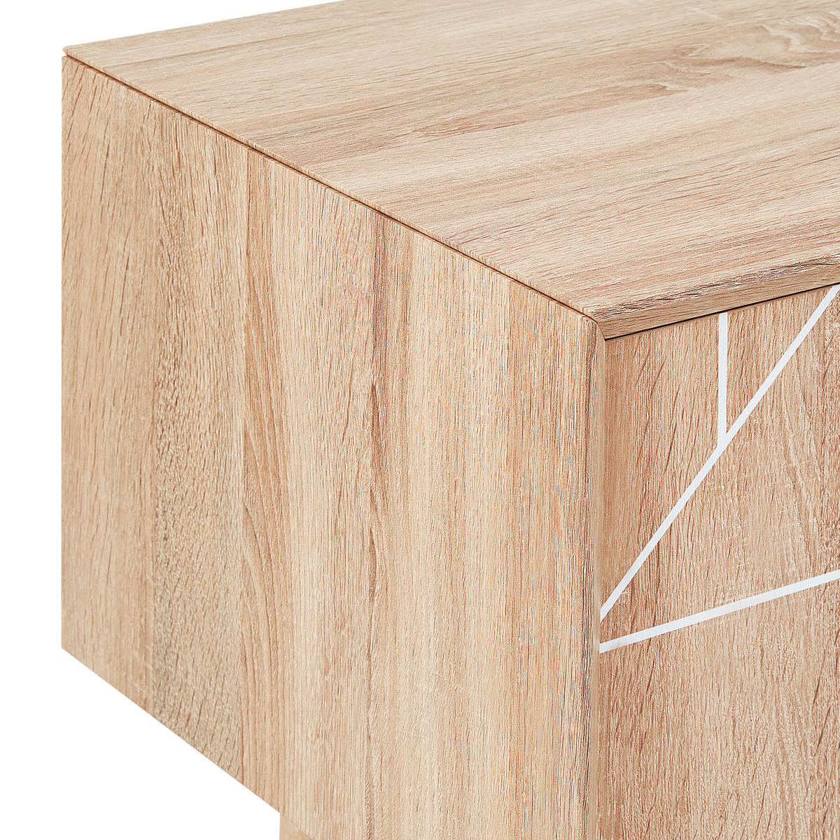 TV-MÖBEL Hellbraun FRANKLIN 39/150/51 cm - Hellbraun, Holzwerkstoff (150/51/39cm) - Beliani