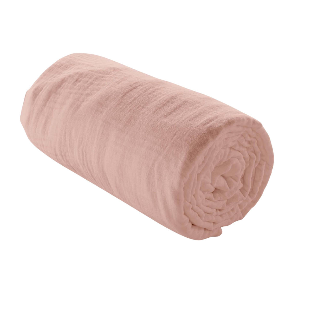 BETTTUCH Angelia 160/200 cm - Rosa, Naturmaterialien (160/200cm) - Douceur d´intérieur