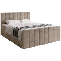 BOXSPRINGBETT Denver DUO mit Topper 160x200 Beige - Sahara, Textil (160/200cm) - Bromarkt