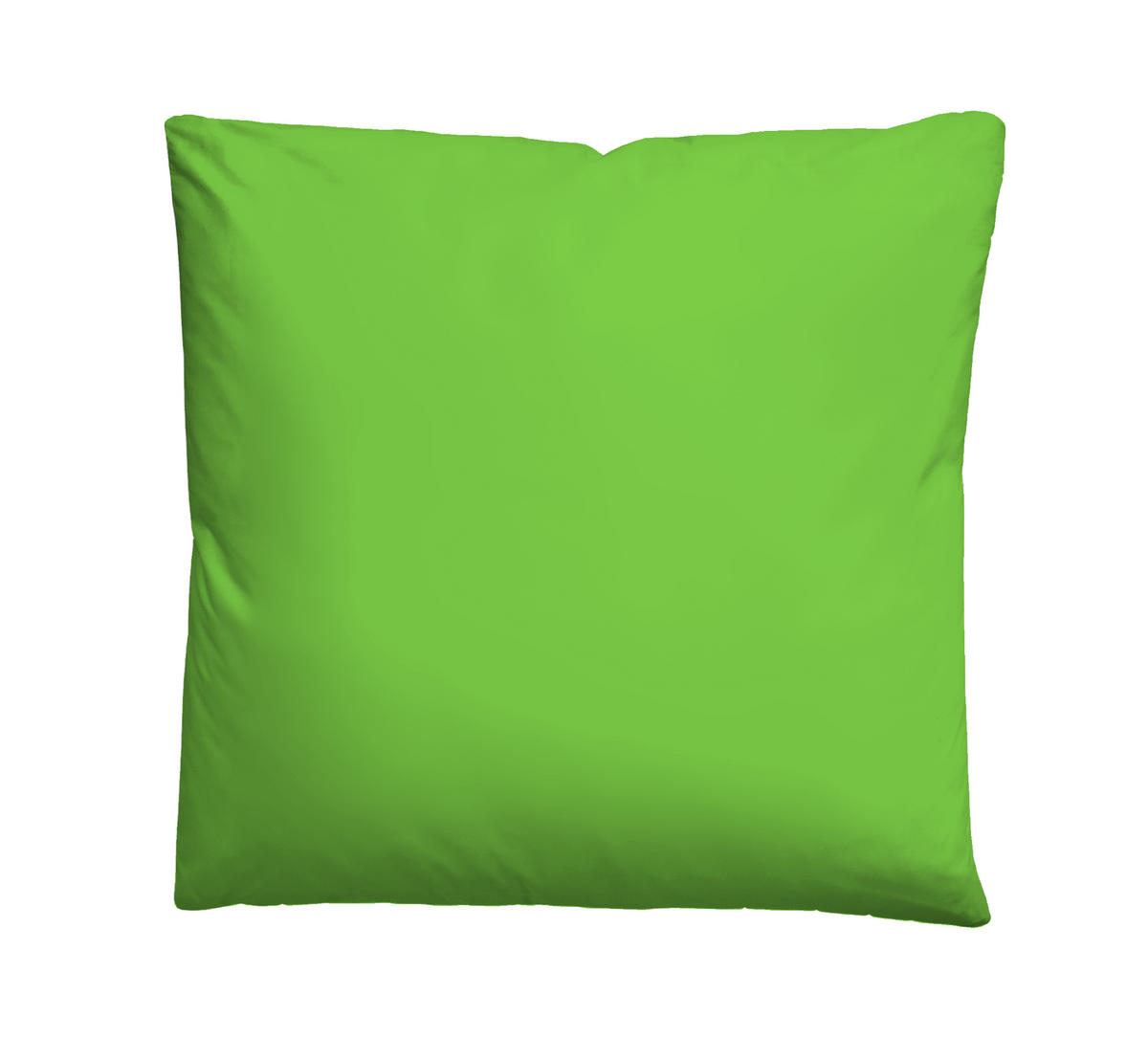 BETTWÄSCHE-GARNITUR Mikrofaser UNI apfelgrün, 200x200 cm + 80x80 cm - Hellgrün, Textil (200/200cm) - Castell